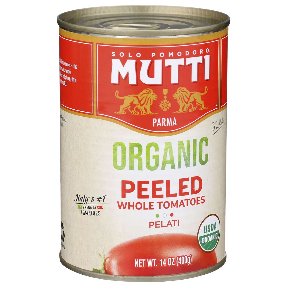 Mutti Organic Whole Peeled Tomatoes, 14 Ounce -- 6 per case