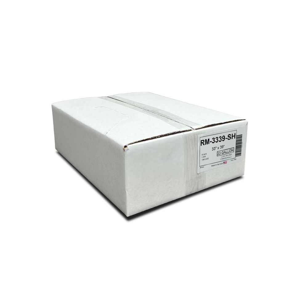Napco 1.6 Mil Black Heavy Duty Municipal Can Liner, 33 Gallon Capacity -- 100 Per Case