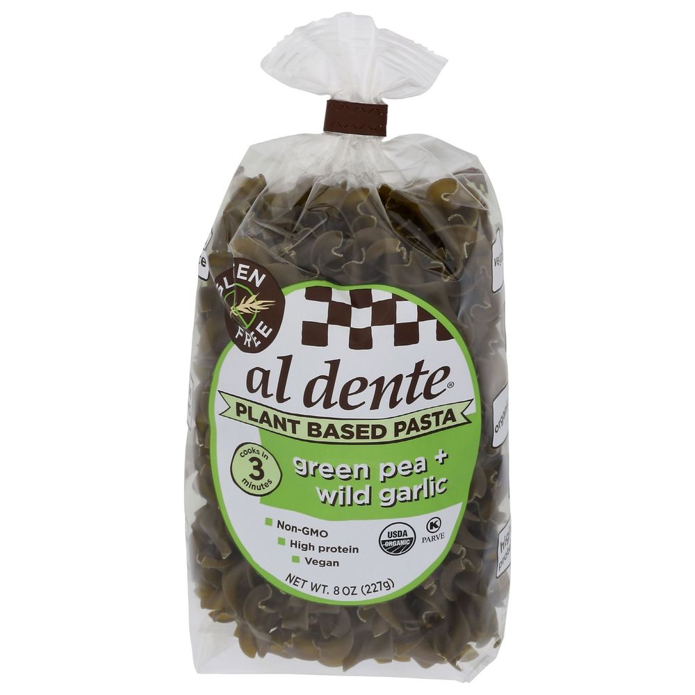 Al Dente Organic Green Pea And Wild Garlic Pasta, 8 Ounce -- 6 Per Case