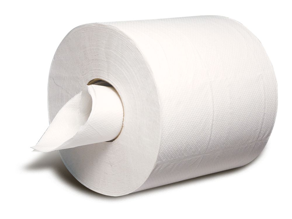 Empress Elite White 2 Ply Centerpull Paper Towel Roll, 8 x 10 inch -- 6 rolls per case