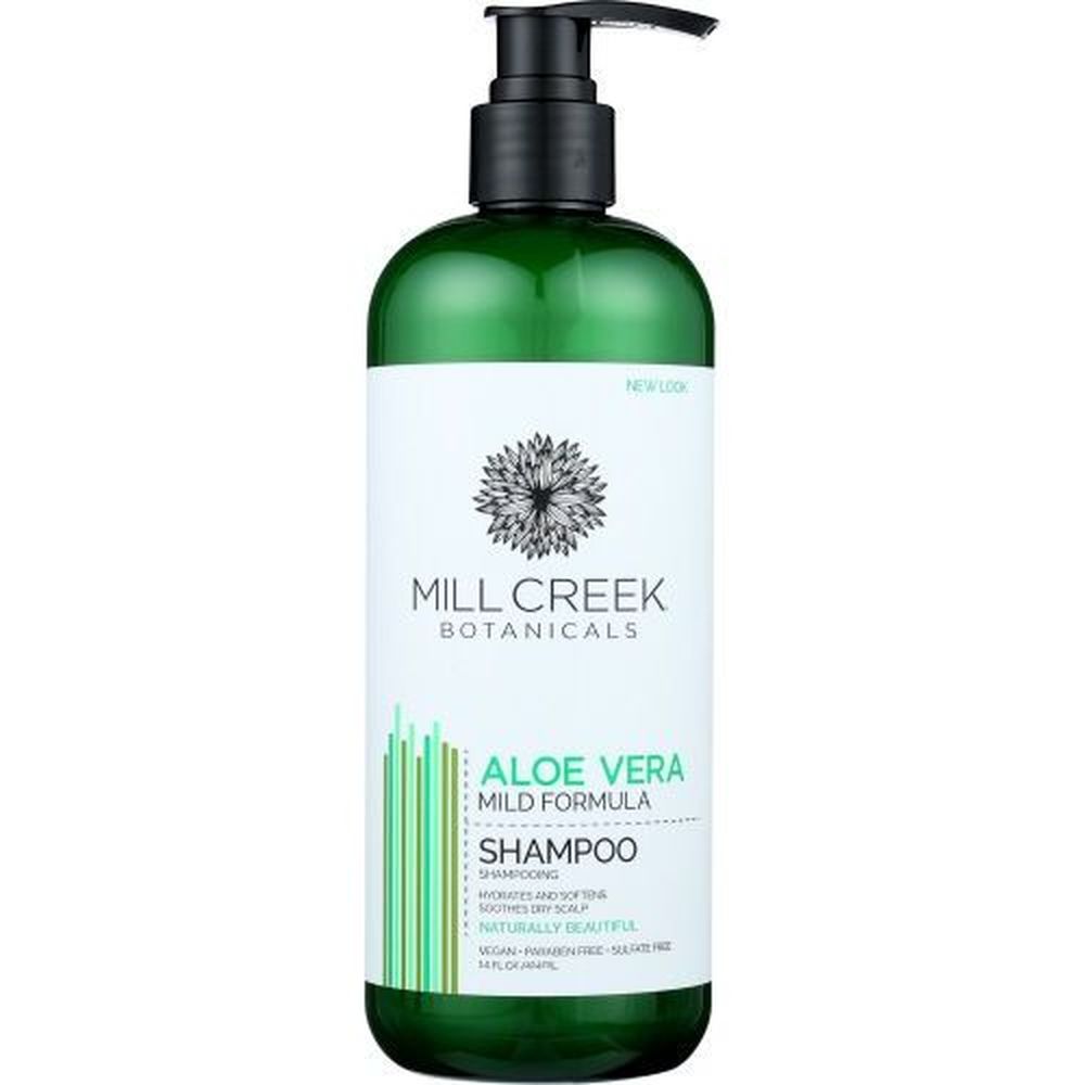 Mill Creek Botanicals Aloe Vera Mild Formula Shampoo, 14 Ounce -- 3 Per Case