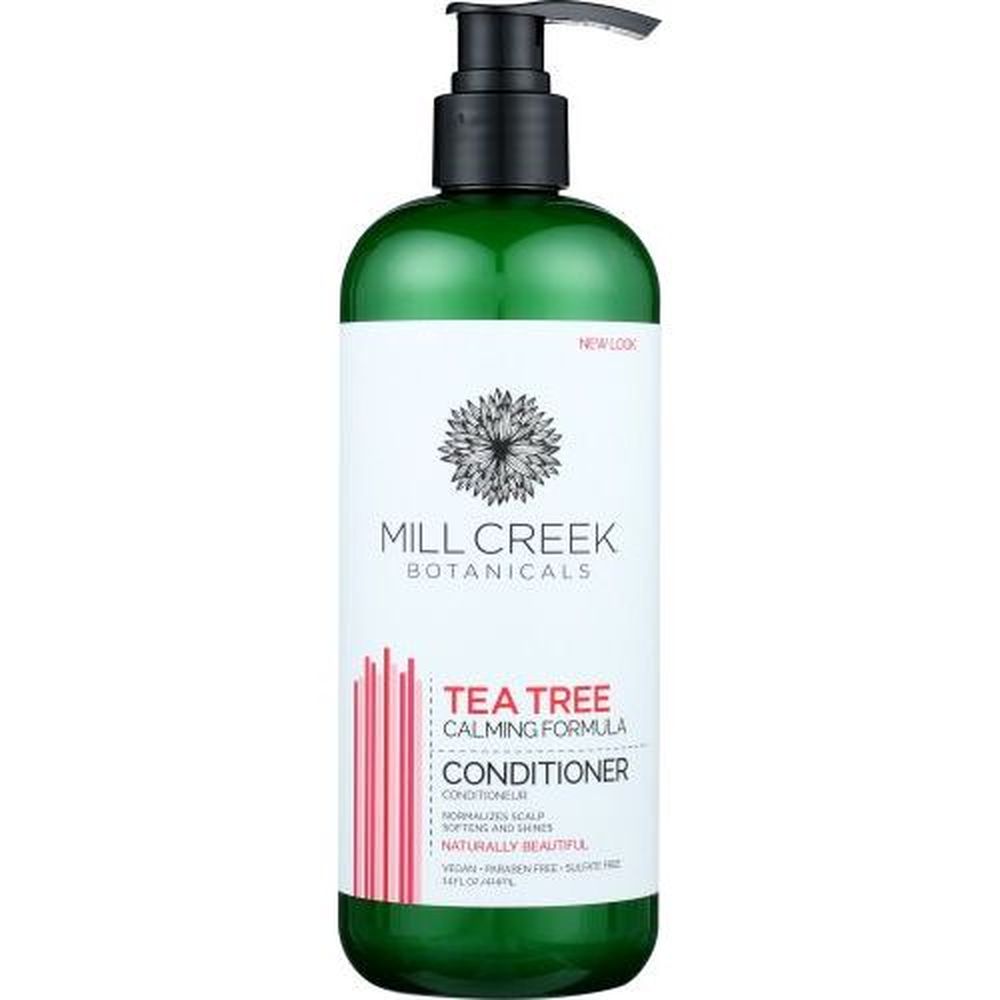 Mill Creek Botanicals Acondicionador Con Fórmula Calmante De Árbol De Té, 14 Onzas -- 3 Por Caja