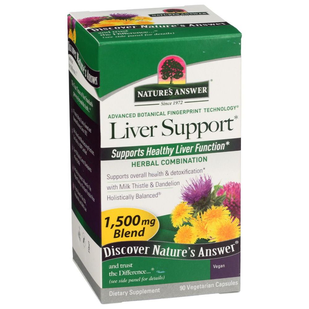 Nature's Answersliver Support Vegetarian Capsules, 90 Count
