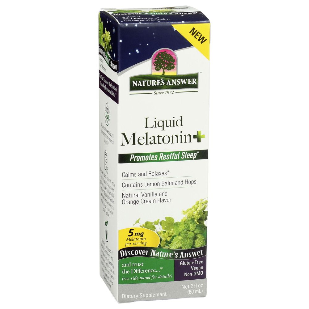 Nature's Answersmelatonin Plus 5mg Liquid, 2 Fluid Ounce