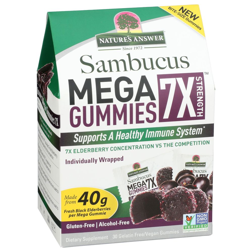 Natures Answer Sambucus Mega 7x Gummies, 30 count