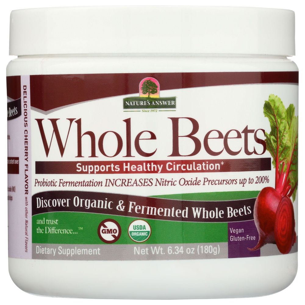 Natures Answer Organic Fermented Whole Beet Powder, 6.34 Ounce