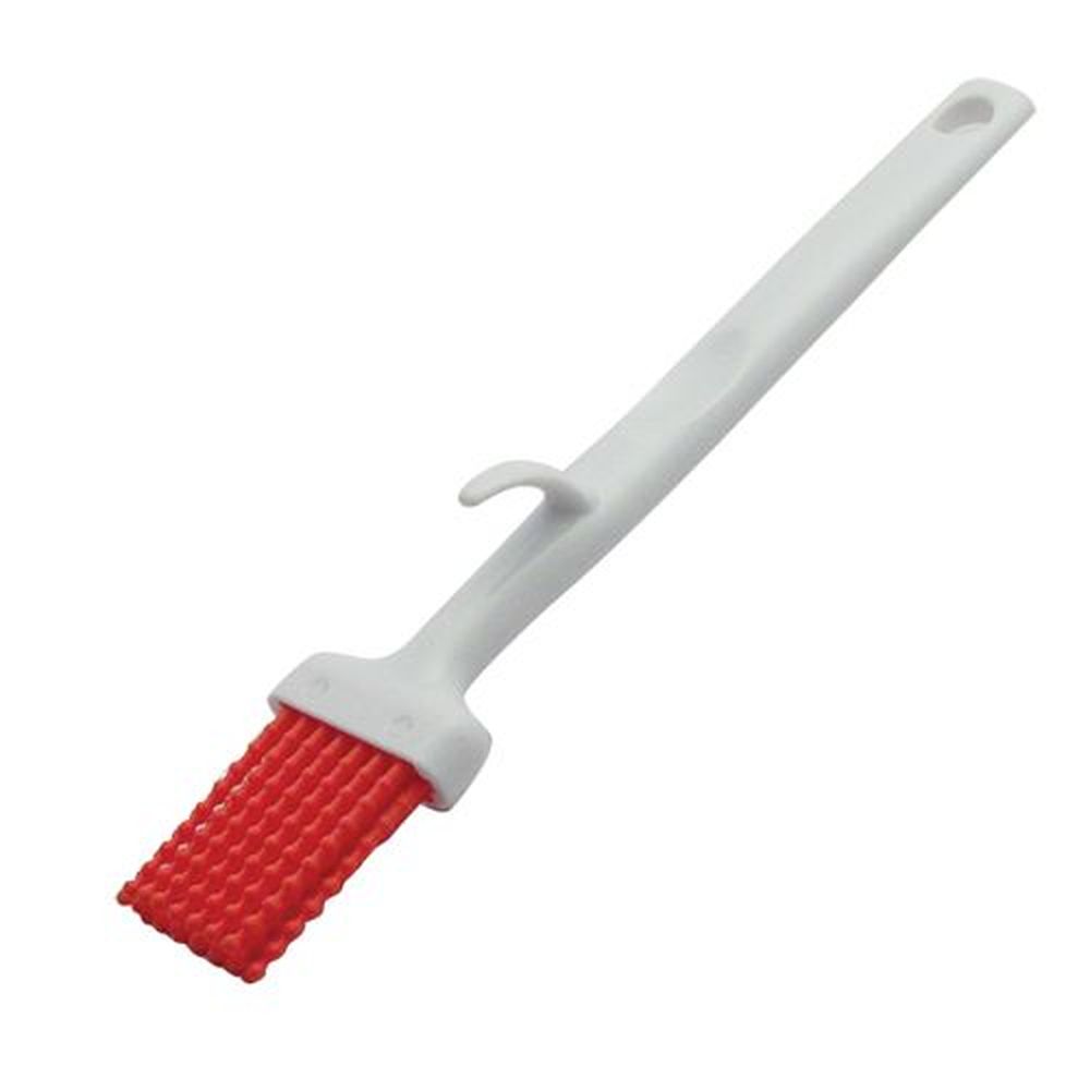 Carlisle 4040305 Red 2 Inch Silicone Bristle Basting Brush, 9.75 Inch Length