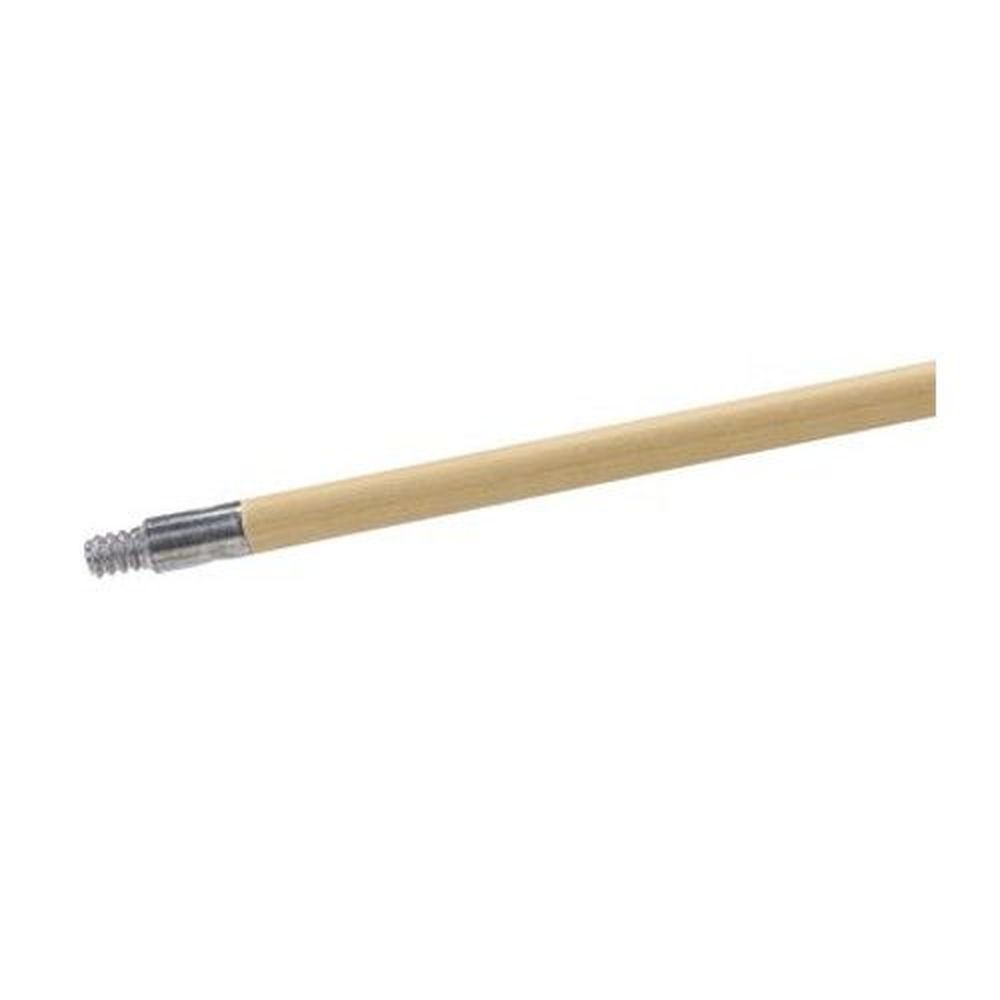 Carlisle 4526700 Tan Metal Tip Threaded Wood Handle Only, 60 Inch Long
