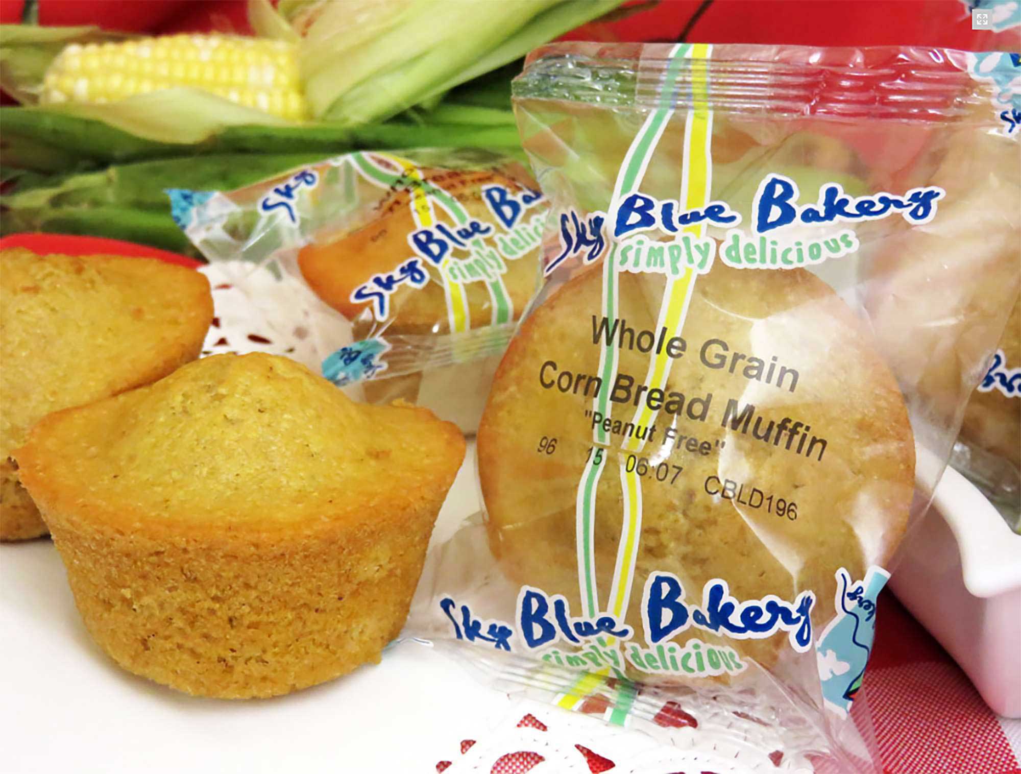 Sky Blue Foods Whole Grain Corn Mini Muffin, 1.5 Ounce -- 96 Per Case