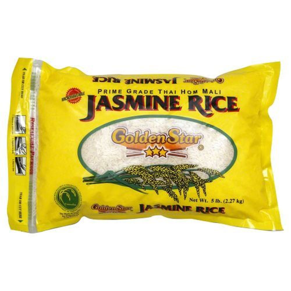 Golden Star Prime Grade Thai Hom Mali Jasmine Rice, 5 Pound -- 6 Per Case