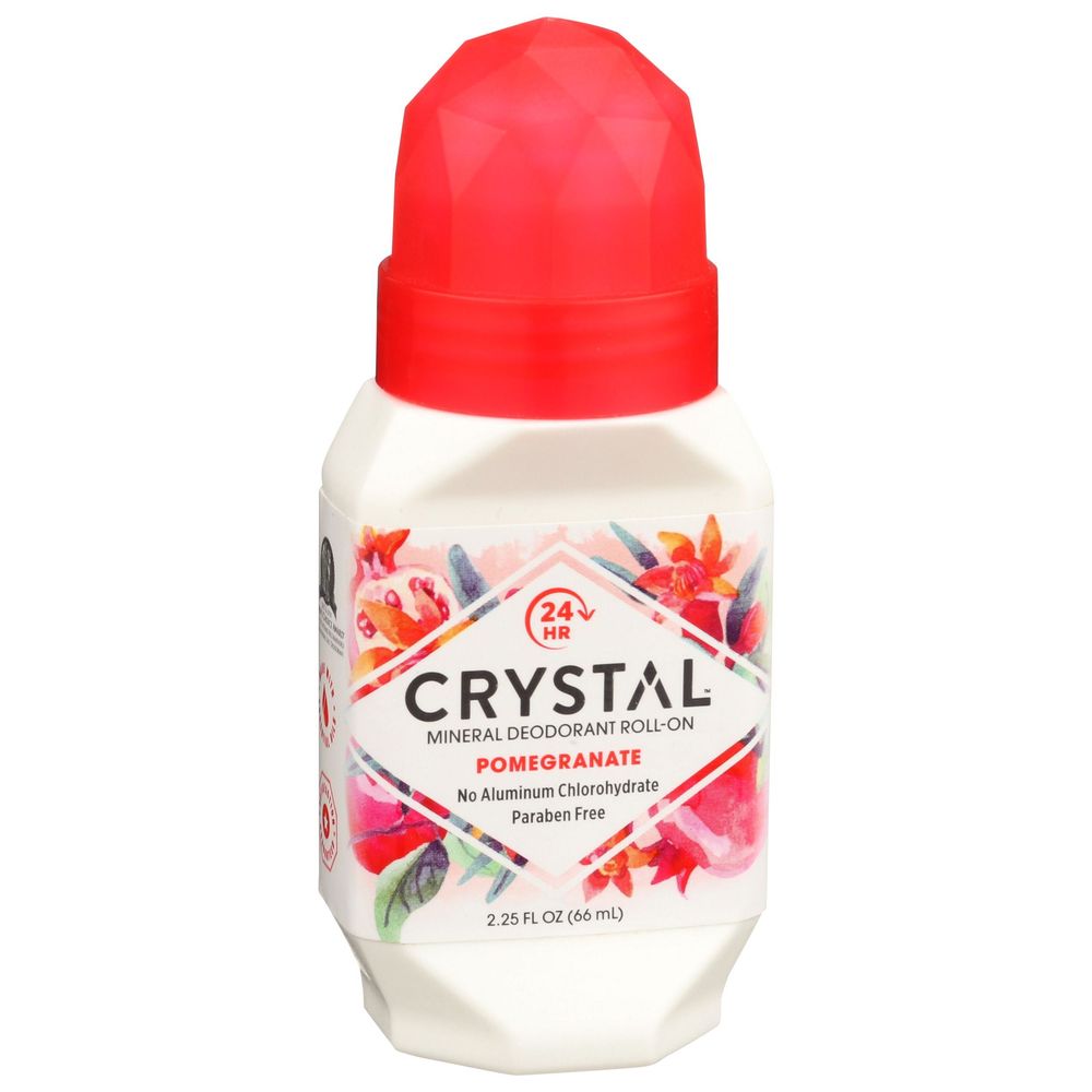 Crystal Body Deodorant Pomegranate Mineral Deodorant Roll-on, 2.25 Ounce
