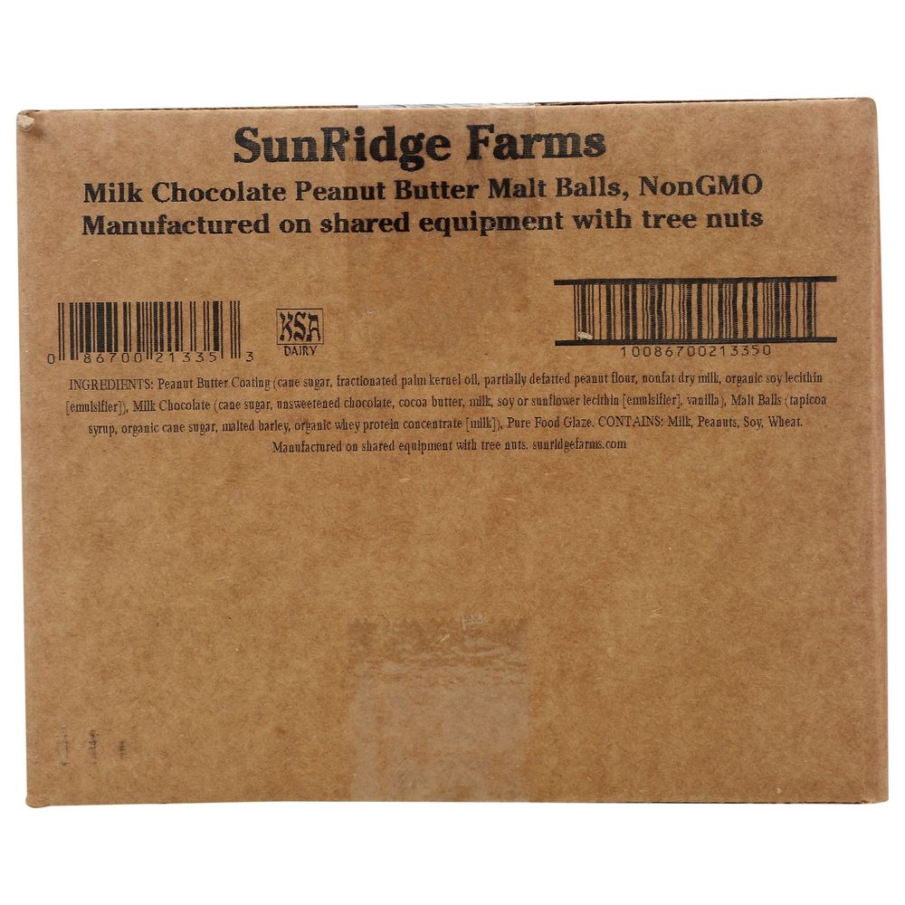 Sunridge Farms Peanut Butter Chocolate Malt Balls, 10 Pound