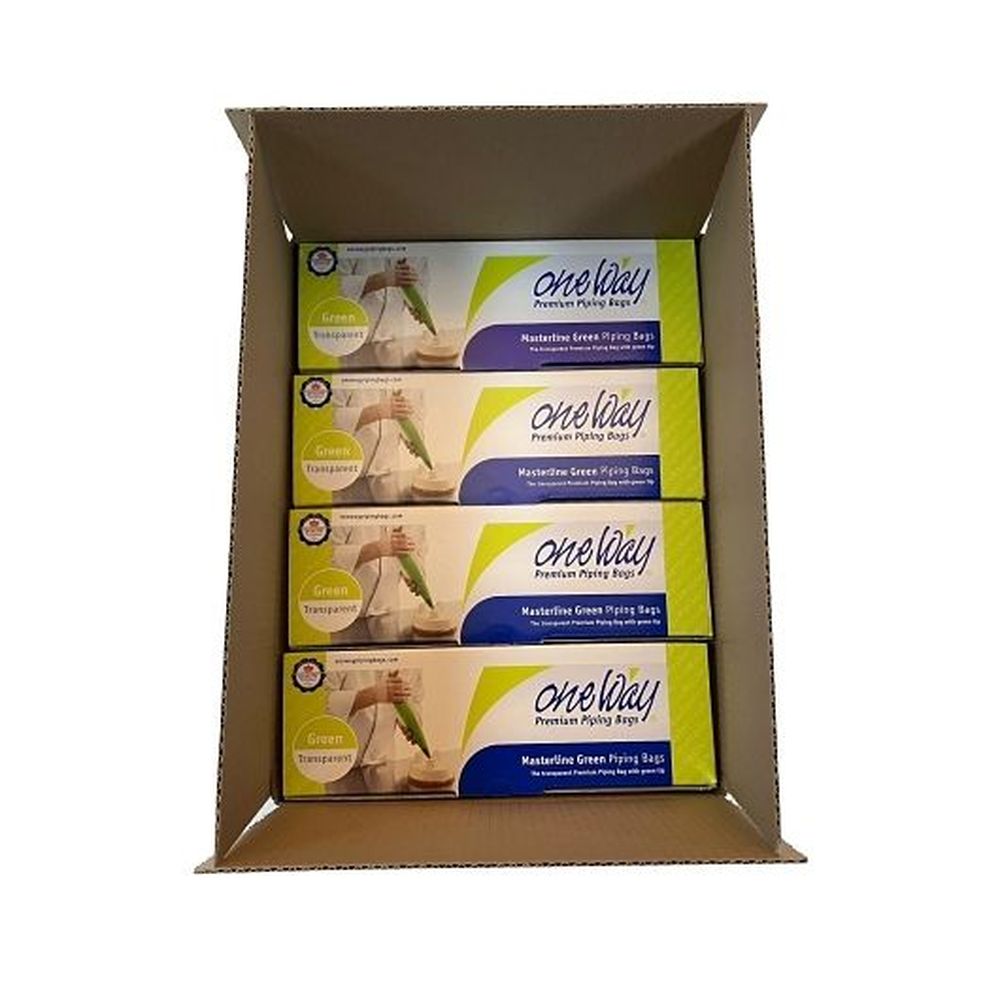 Masterline 21 Inch Green Disposable Pastry Piping Bag, 100 Count -- 4 Per Case