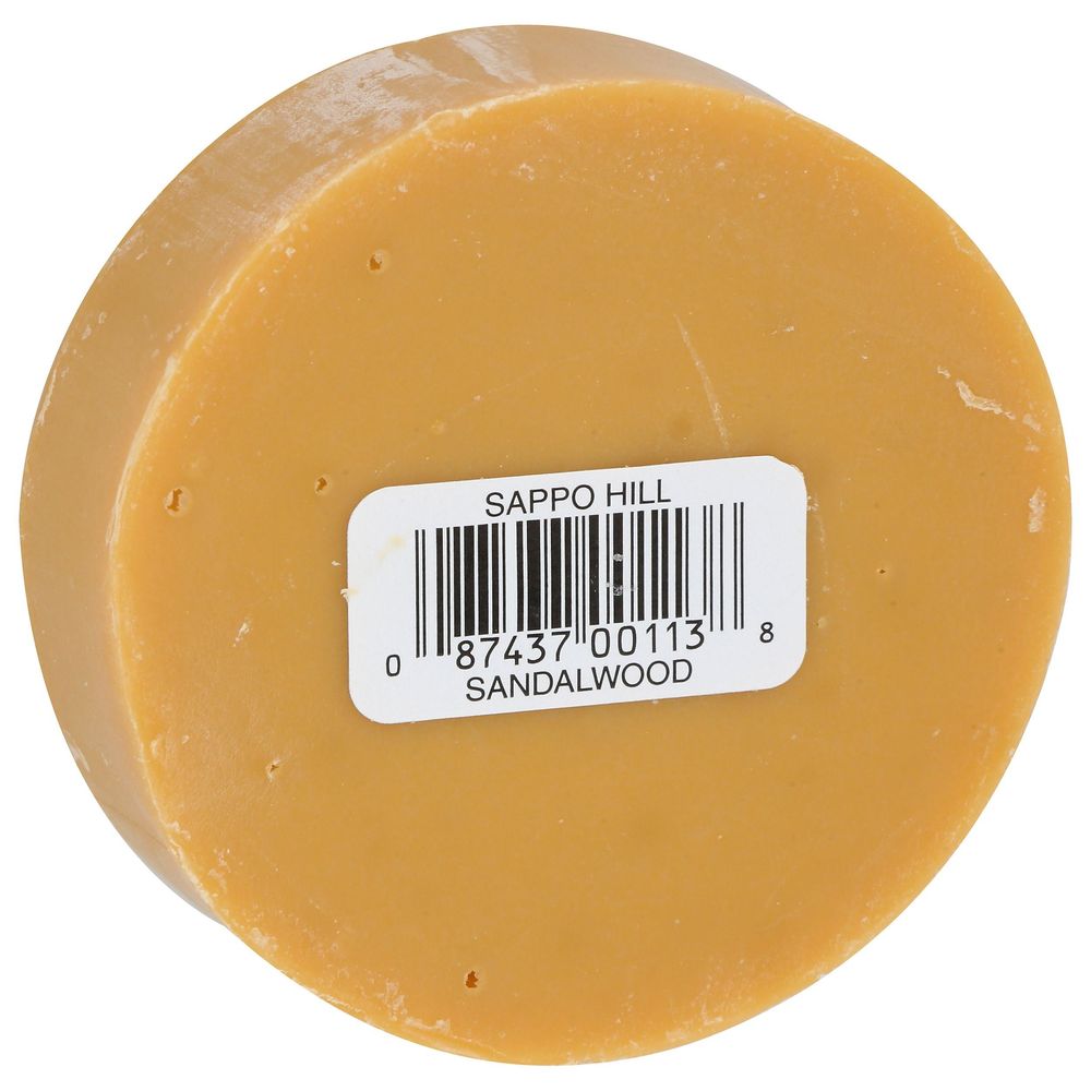 Sappo Hill Sandalwood Glycerine Cream Bar Soap, 3.5 Ounce -- 12 Per Case