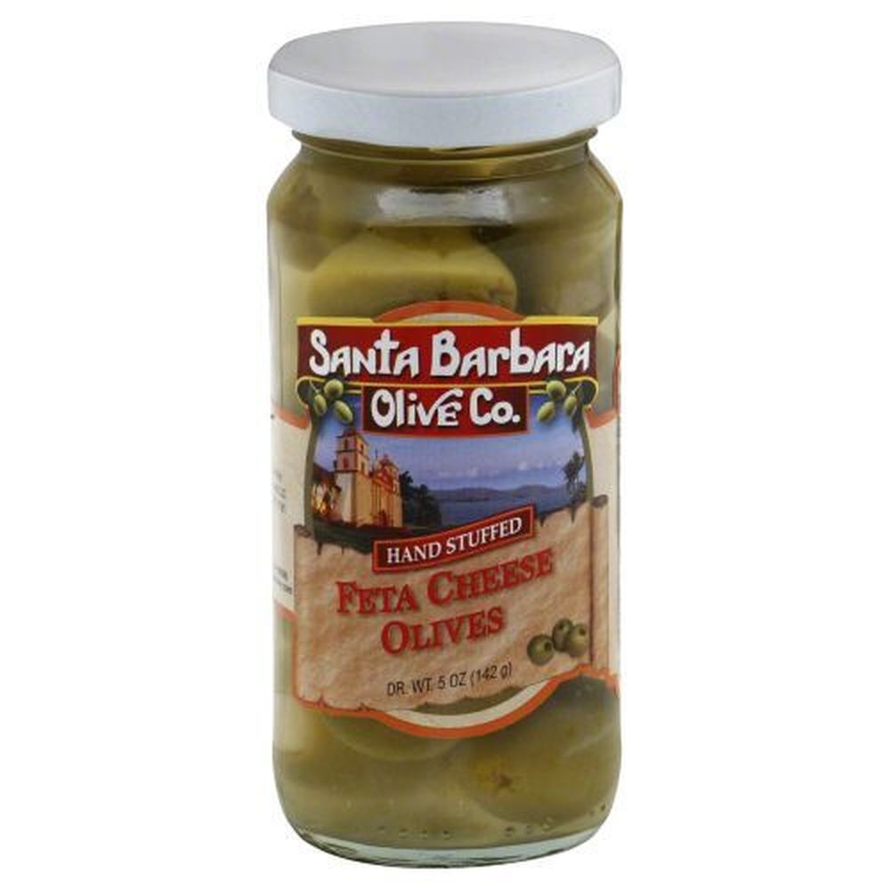 Santa Barbara Hand Stuffed Feta Cheese Olives, 5 Ounce -- 6 Per Case