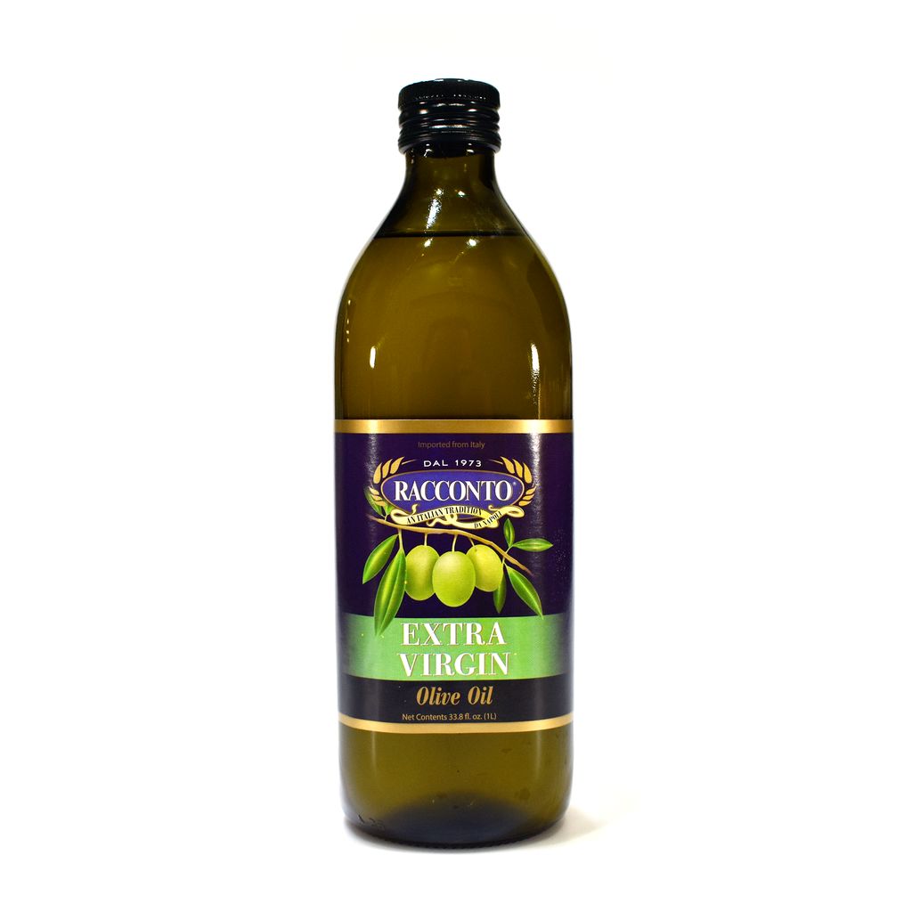 Racconto Extra Virgin Olive Oil Round Bottle, 34 Ounce -- 12 Per Case