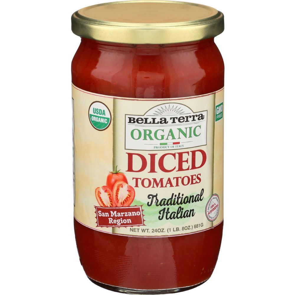 Bella Terra Diced Italian Plum Tomatoes, 24 Ounce -- 6 Per Case
