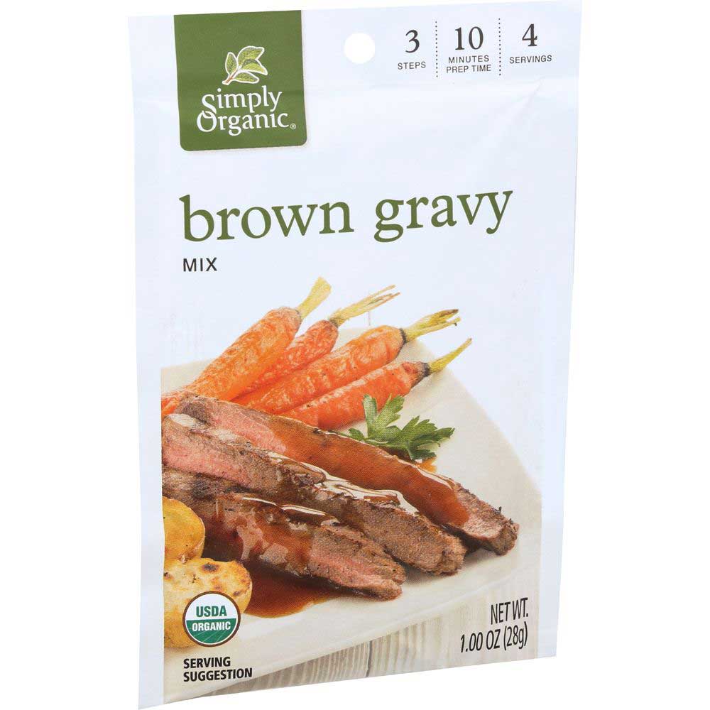 Simply Organic Brown Gravy Seasoning Mix, 1 Ounce -- 12 Per Case