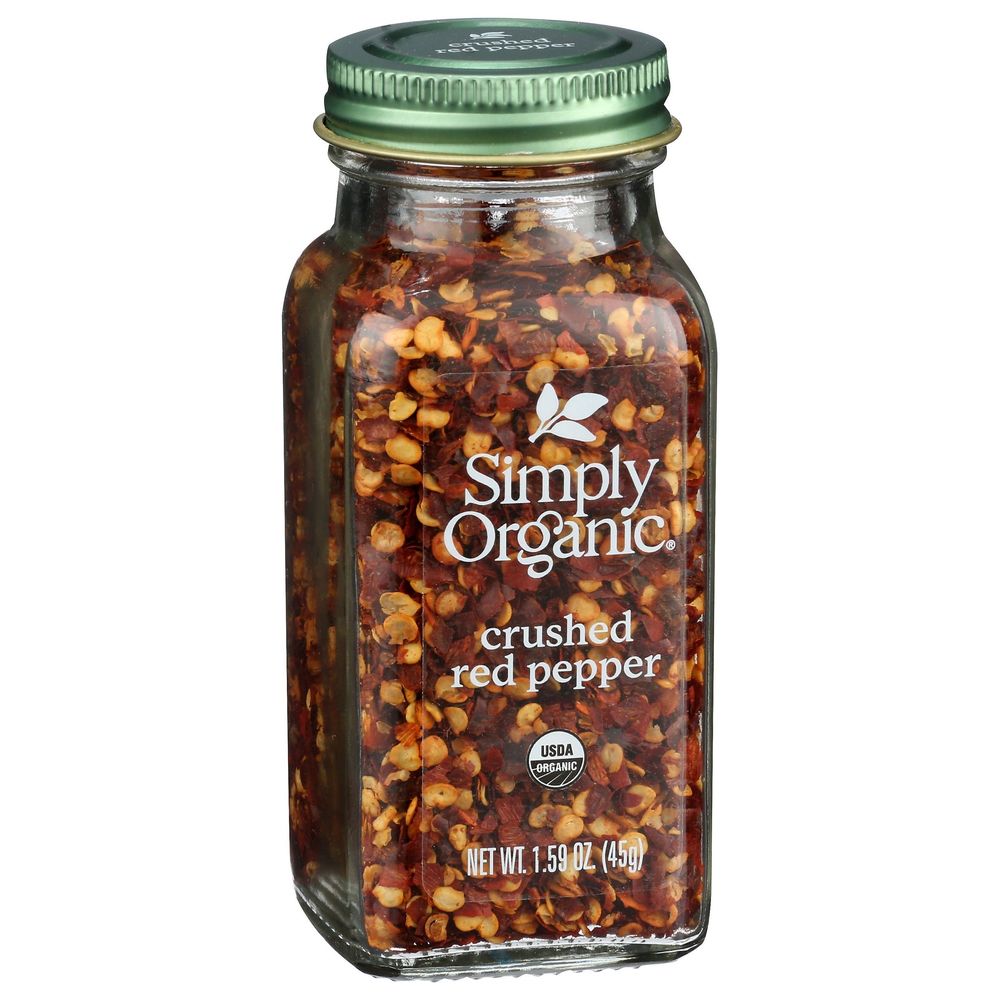 Simply Organic Crushed Red Pepper, 1.59 Ounce Bottle