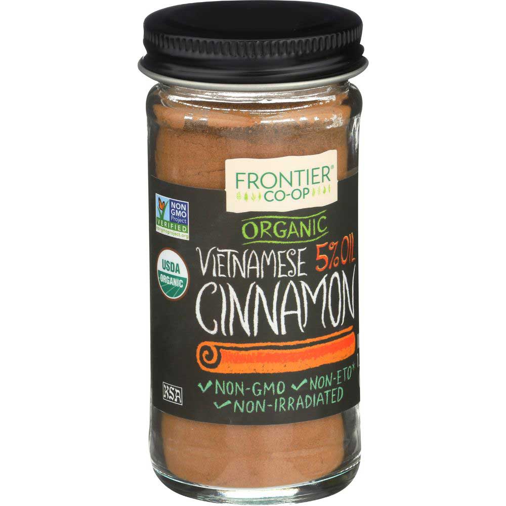 Frontier Herb Organic Ground Vietnamese Cinnamon, 1.31 Ounce.