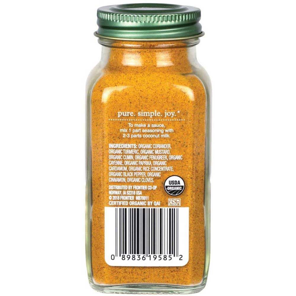 Simply Organic Spicy Curry Powder, 2.8 Ounce -- 6 Per Case
