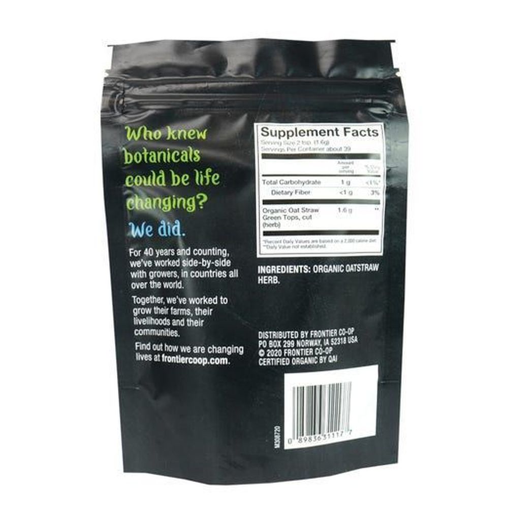 Frontier Co-op Organic Oatstraw Green Tops, 2.19 Ounce -- 12 per case