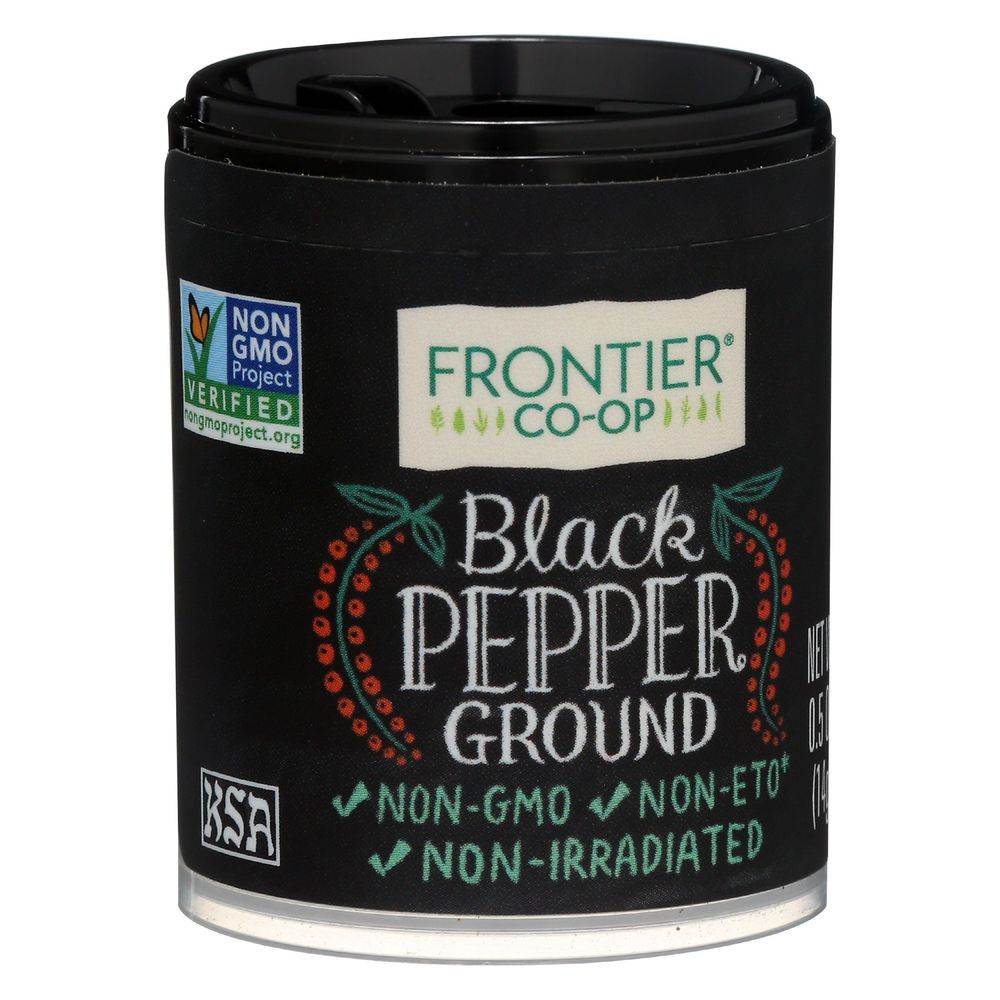 Frontier Ground Black Pepper, 0.5 Ounce -- 6 per case