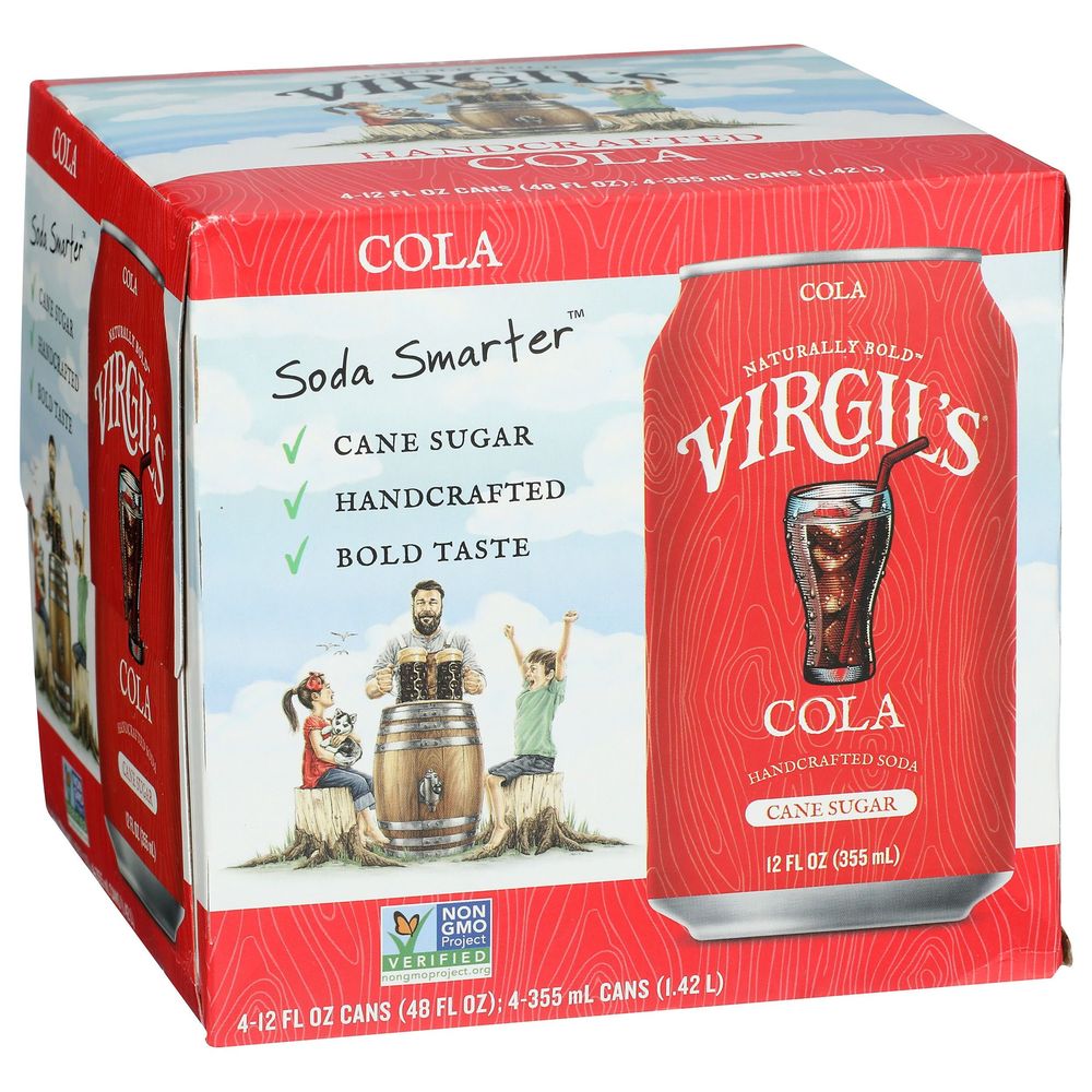 Refresco De Cola Virgil's, 12 Onzas Líquidas -- 24 Por Caja