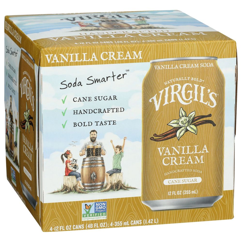 Virgil's Vanilla Cream Soda, 12 Fluid Ounce -- 24 Per Case