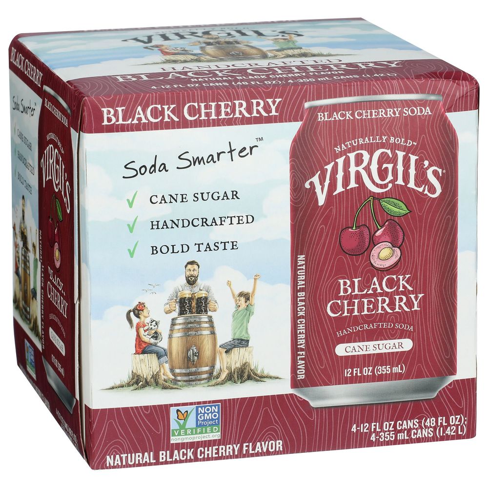 Virgil's Black Cherry Soda, 12 Fluid Ounce -- 24 Per Case
