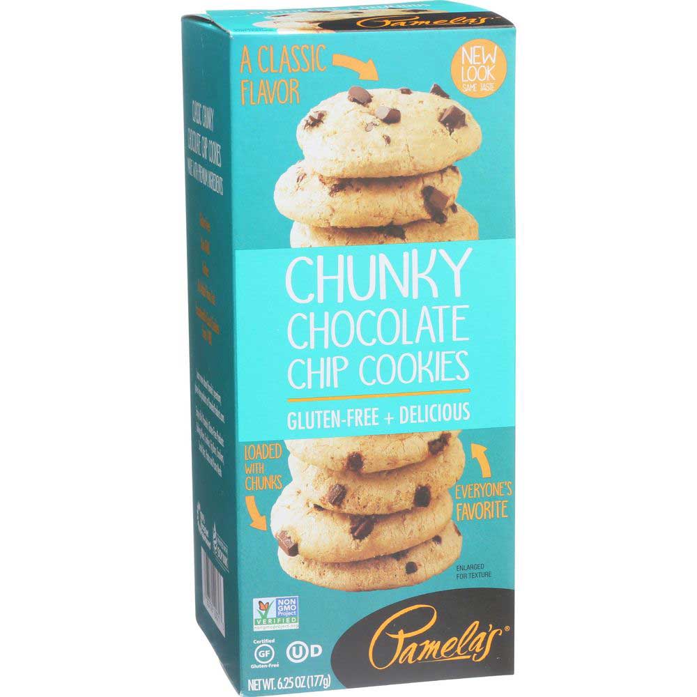 Pamela's Gluten Free Chunky Chocolate Chip Cookie, 6.25 Ounce -- 6 Per Case