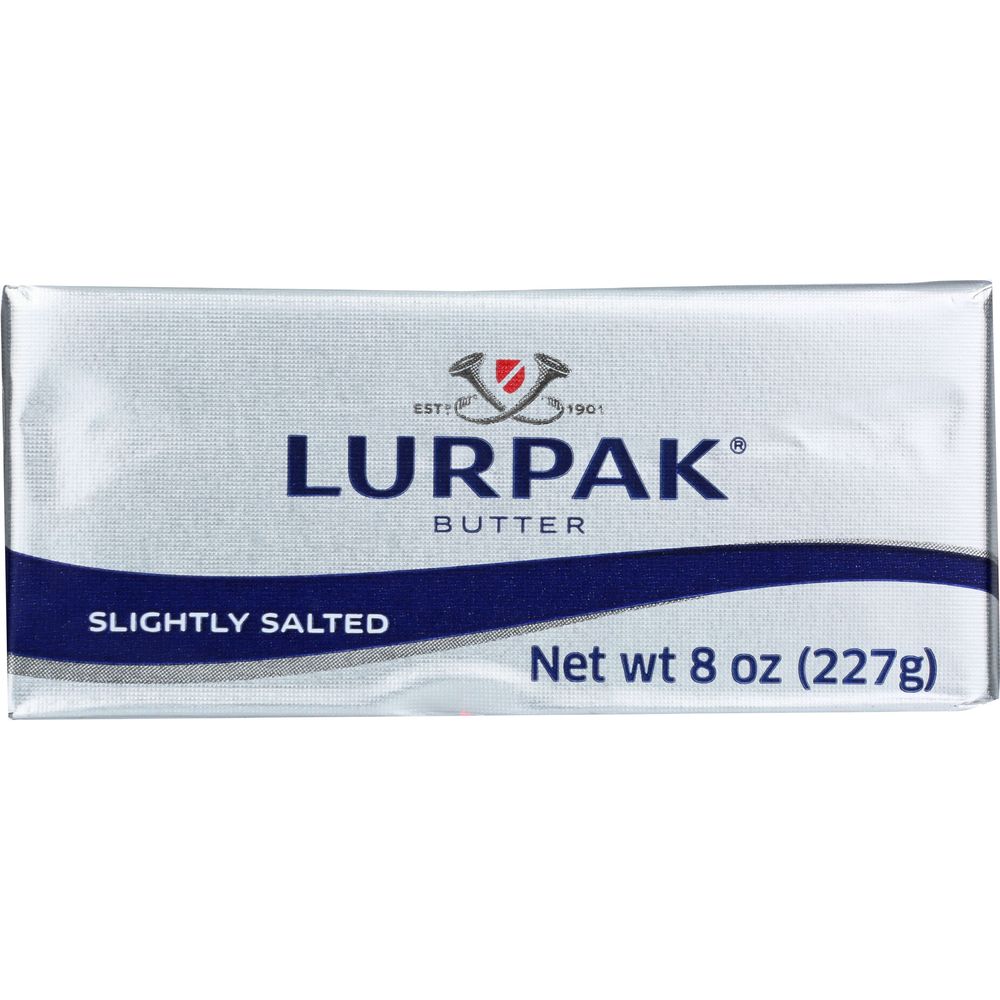 Lurpak Slightly Salted Butter, 8 Ounce -- 20 per case
