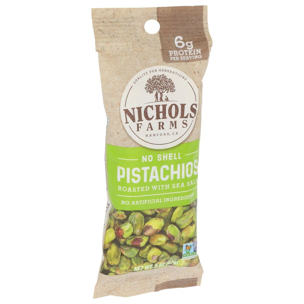 Nichols Farms Roasted With Sea Salt Pistachio, 2 Ounce -- 10 Per Case