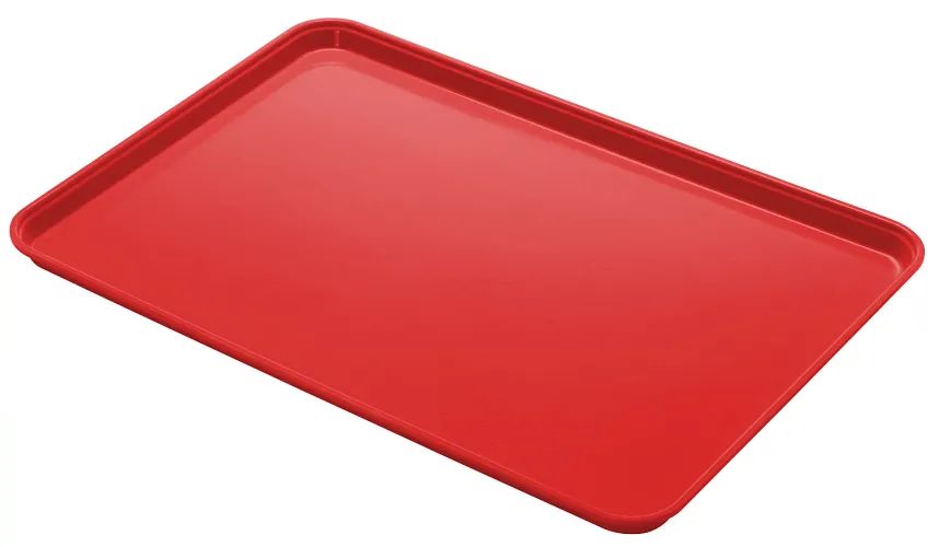 Cambro Camlite Red Fiberglass Rectangular Serving Tray, 25 3/4 X 17 7/8 Inch -- 12 Per Case
