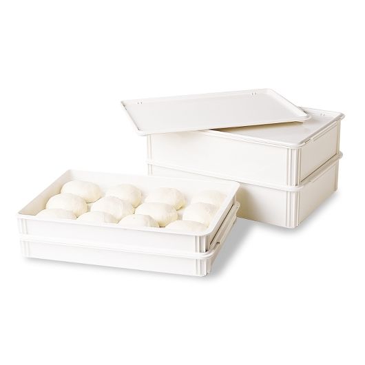 Cambro Camwear White Pizza Dough Box, 26 X 18 X 6 Inch -- 6 Per Case