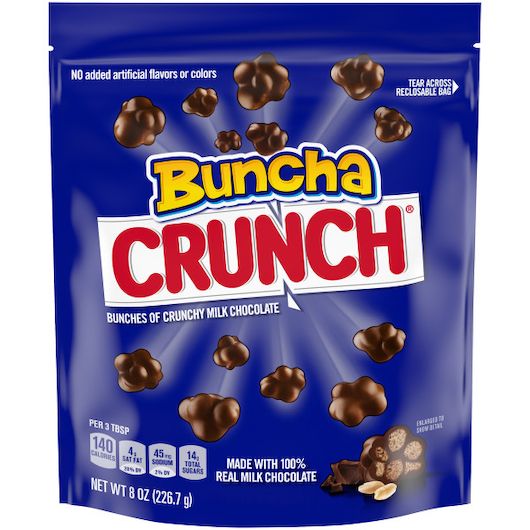 Crunch Buncha Milk Chocolate Bar, Stand Up Bag, 8 Ounce -- 8 Per Case