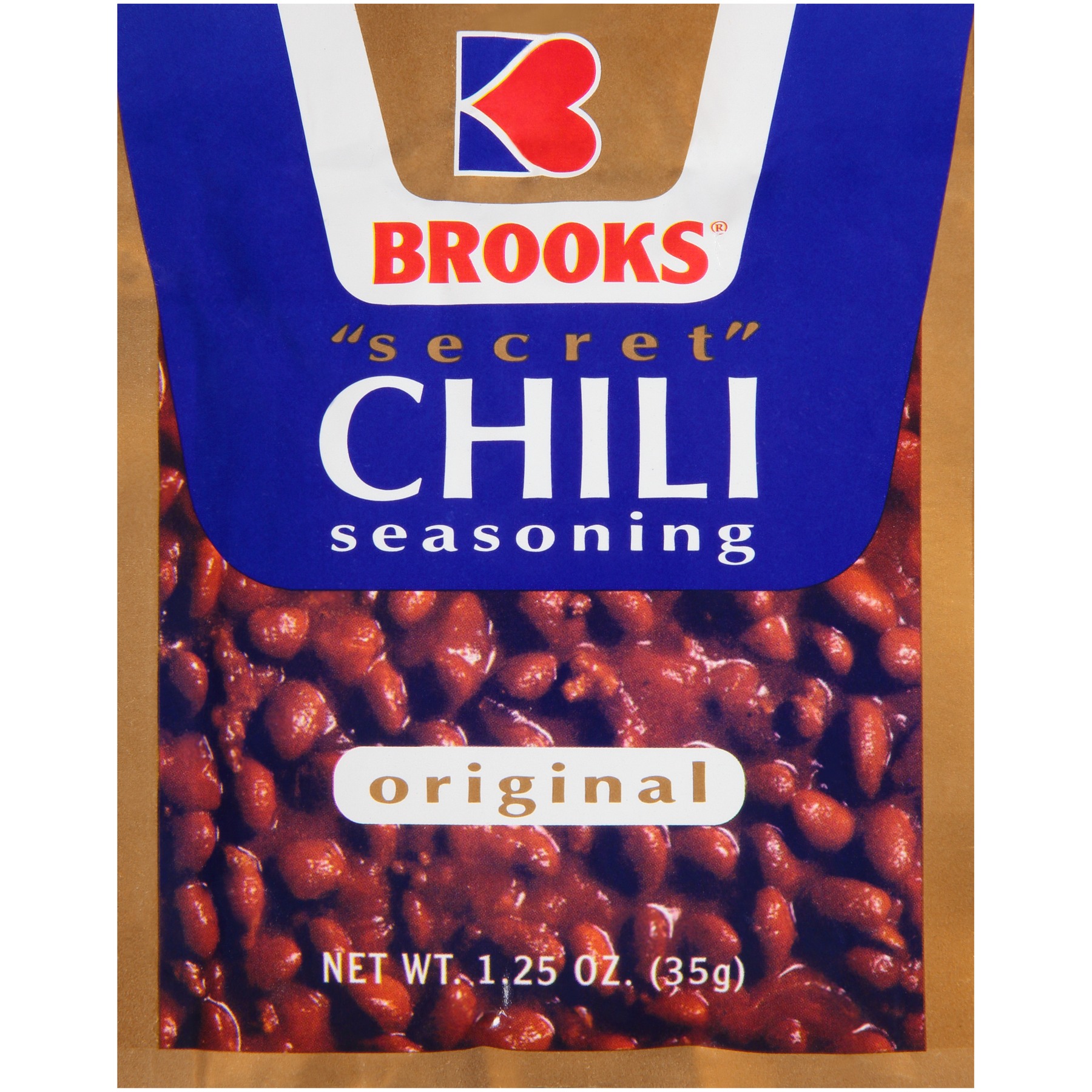 Brooks Original Secret Chili Seasoning, 1.25 Ounce -- 24 Per Case