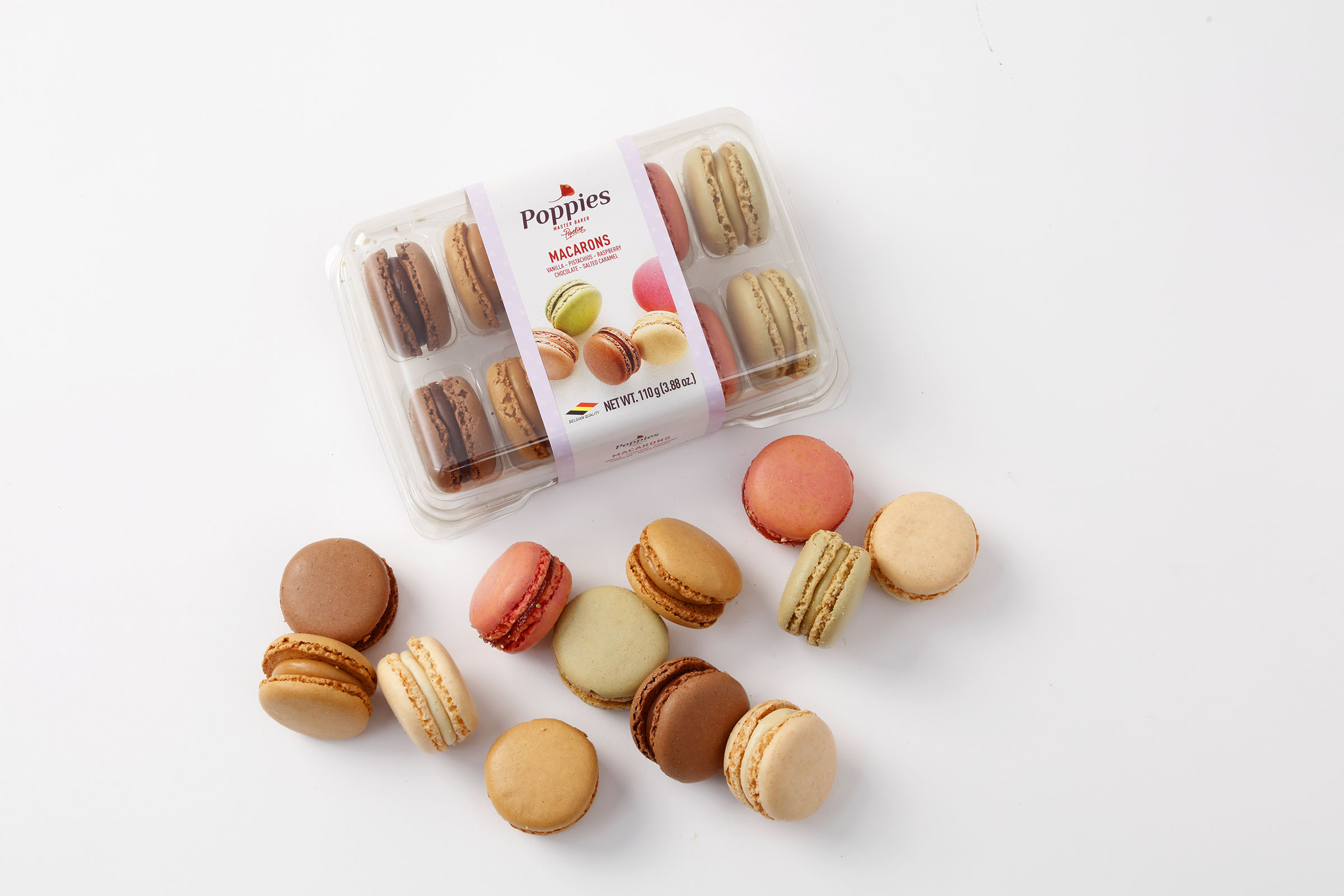 Poppies In-Store Bakery Assorted Macarons -- 90 Per Case