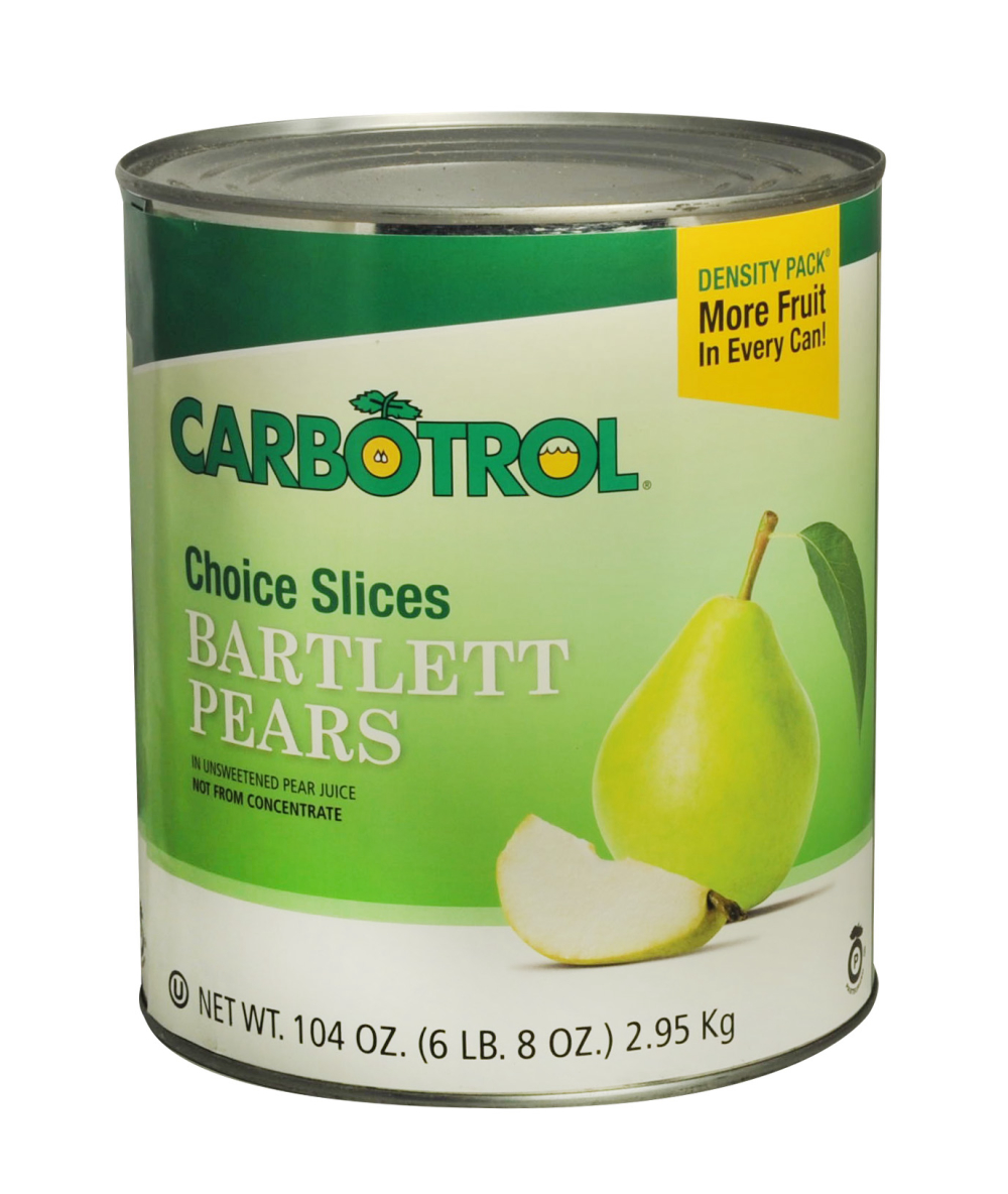 Carbotrol Pear Slices, 104 Ounce -- 6 Per Case