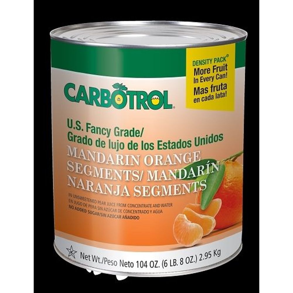 Carbotrol Mandarin Orange Fruit, 104 Ounce -- 6 Per Case