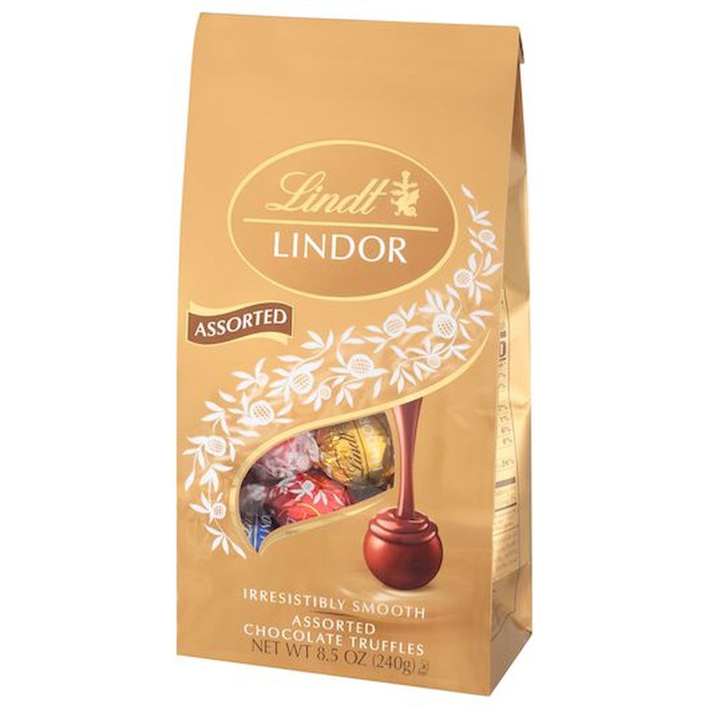 Lindt & Sprungli Lindor Assorted Chocolate Truffles, 8.5 Ounce -- 6 Per Case