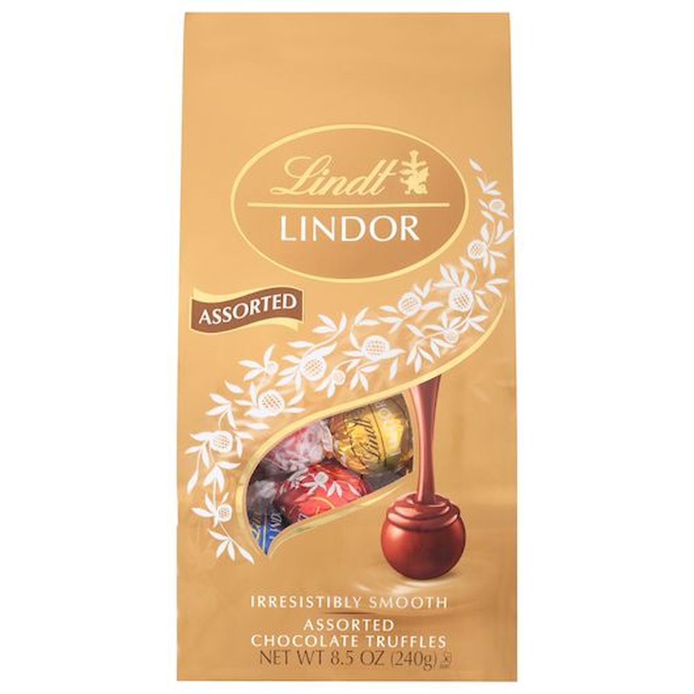 Lindt And Sprungli Lindor Assorted Chocolate Truffles 85 Ounce Bag 6 Per Case 6329