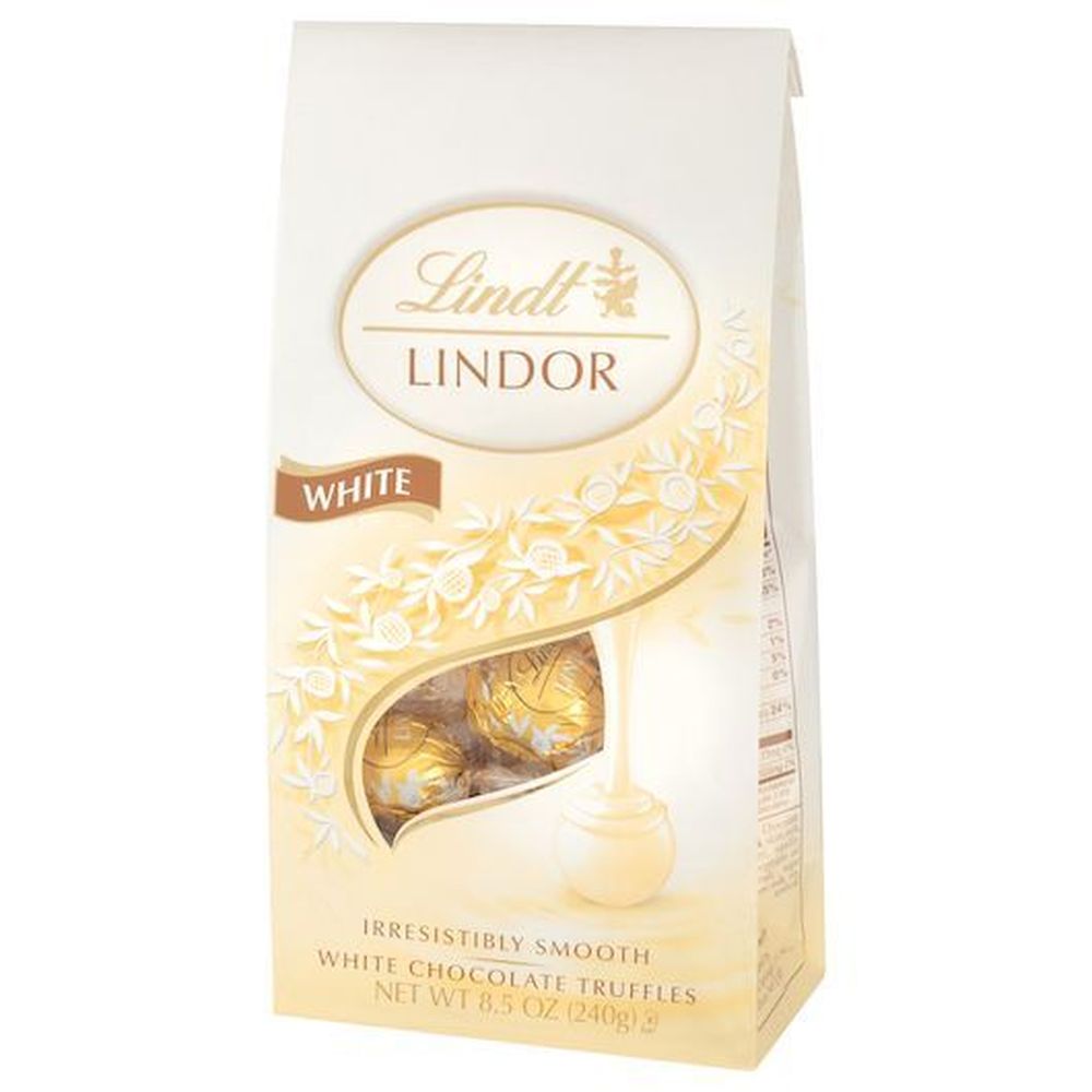 Lindor Lindt White Chocolate Truffles, 8.5 Ounce -- 6 Per Case