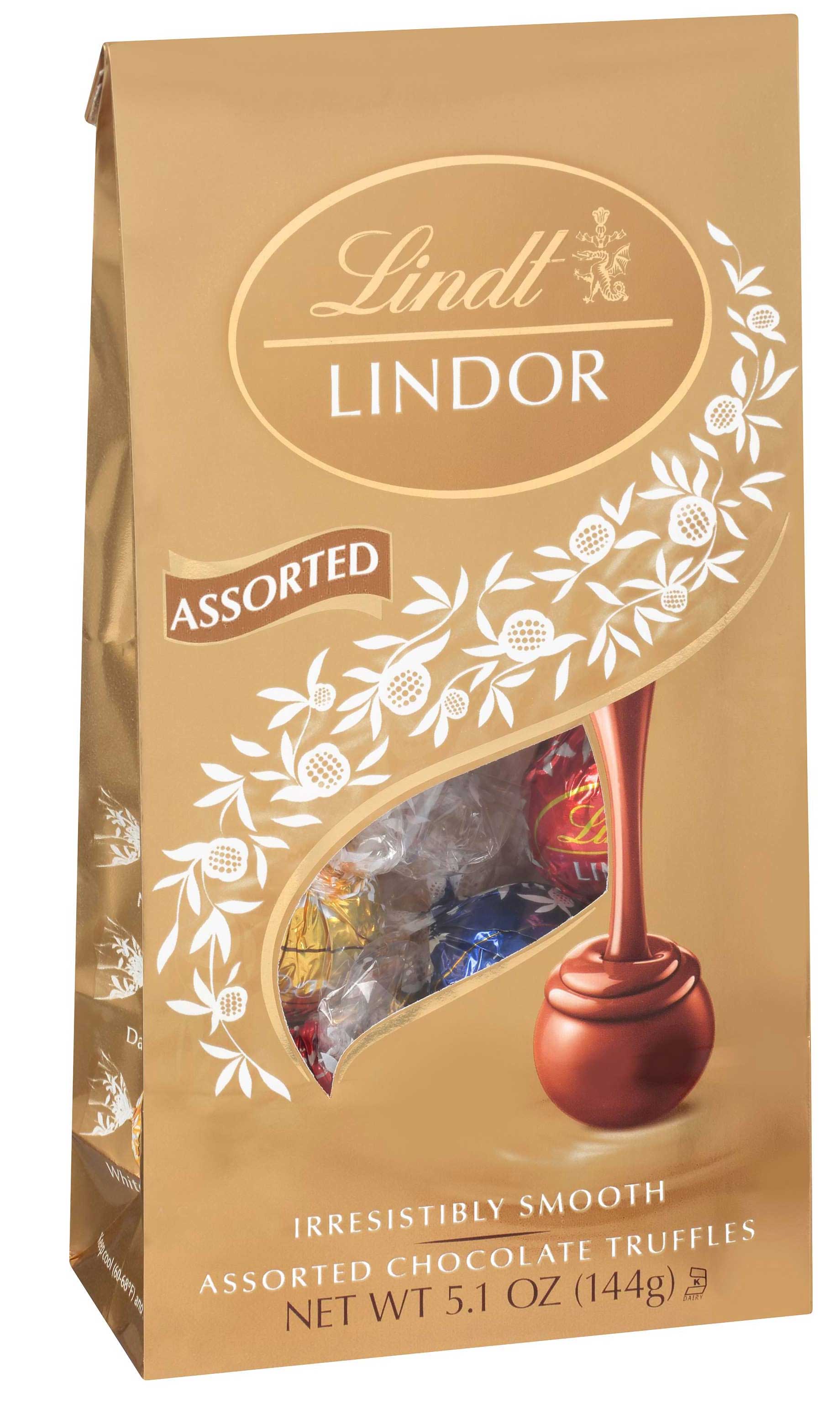 chocolatephuket① Lindt LINDOR Maple Milk Chocolate Candy Truffles Bag - 5.1
