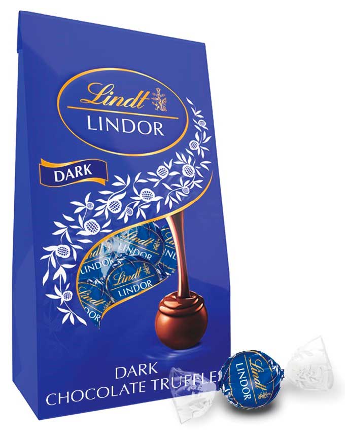 Lindt & Sprungli Lindor Dark Chocolate Truffles, 5.1 Ounce -- 6 Per Case