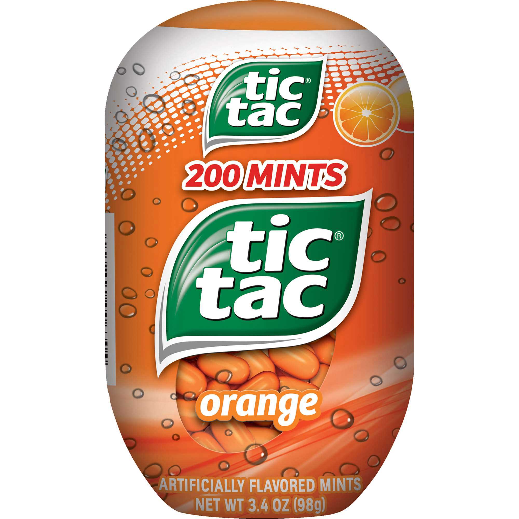 Tic Tac Orange Sugar Free Gum, 3.4 Ounce -- 48 Per Case