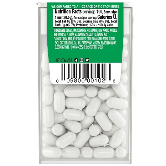 Tic Tac Freshmints Fresh Breath Mints, 1.7 Ounce -- 288 Per Case