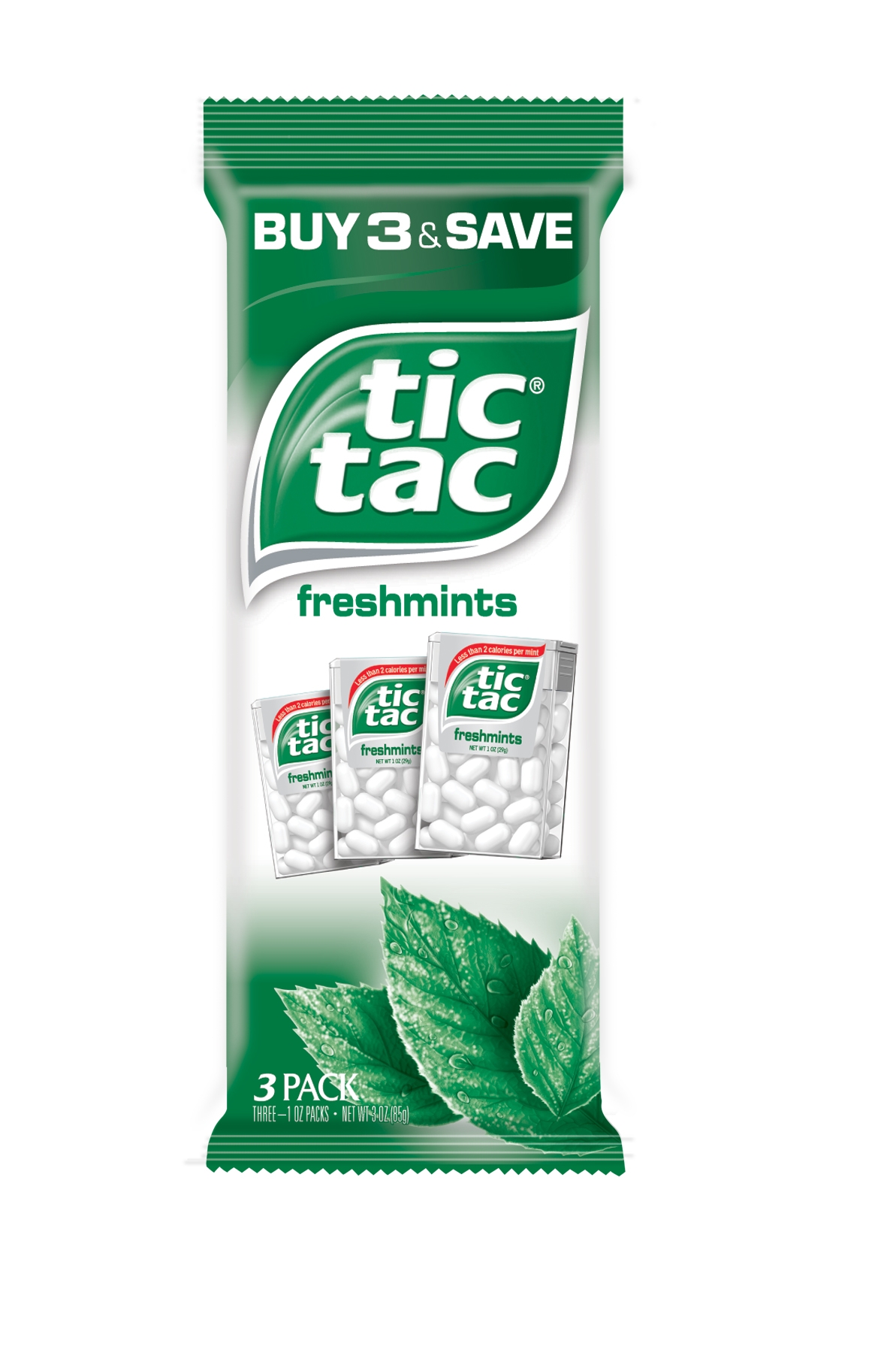 Tic Tac Freshmint Candy, 3 Ounce -- 24 Per Case