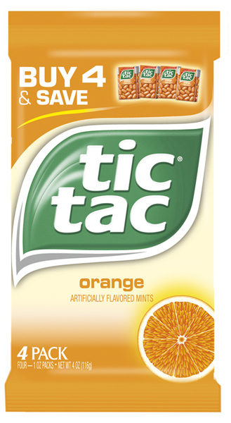 Tic Tac Orange Candy, 4 Ounce -- 24 Per Case