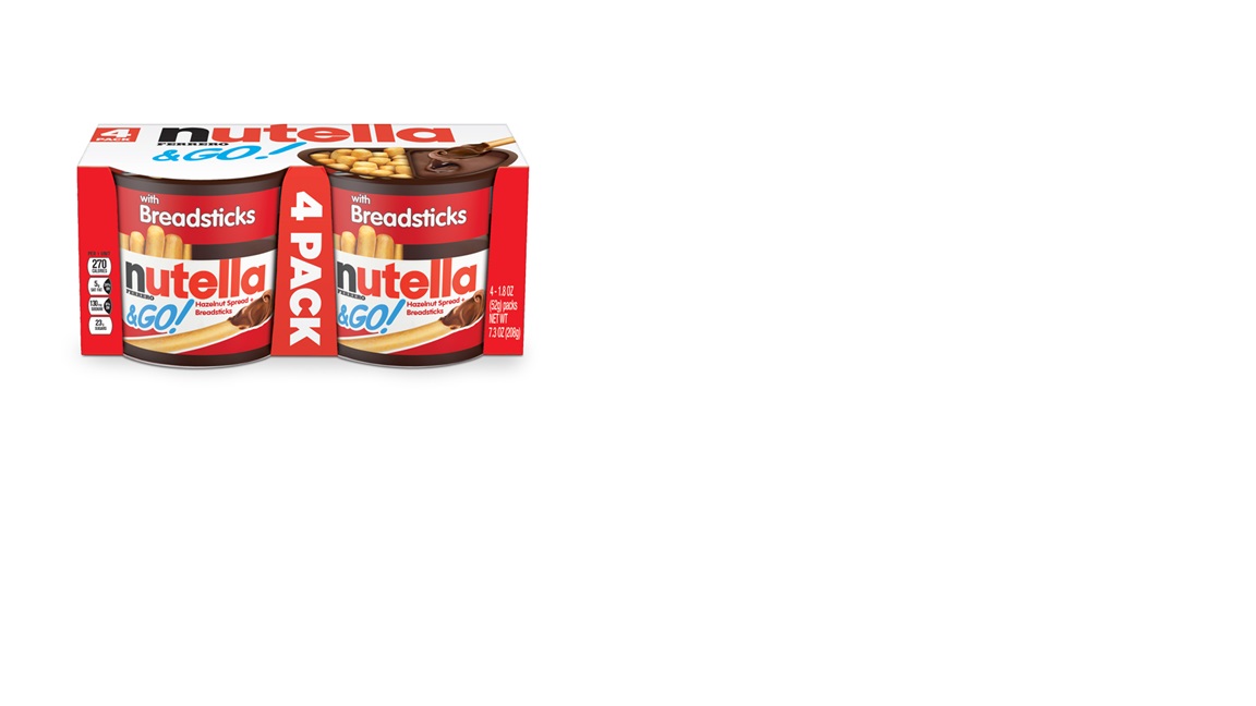 Nutella & Go Hazelnut Spread, 7.3 Ounce, 4 Count -- 6 Per Case